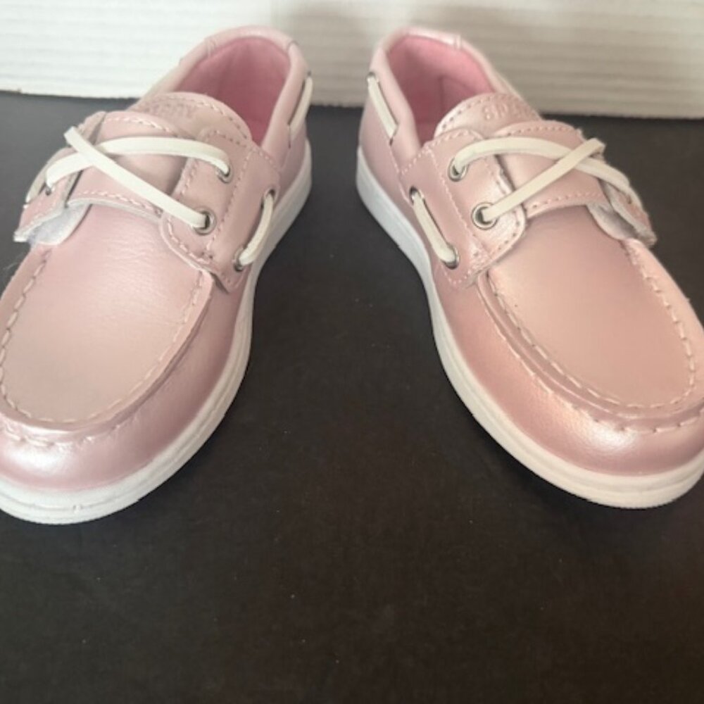 Sperry Pink Pearlized Toddler Girls' Casual Shoe